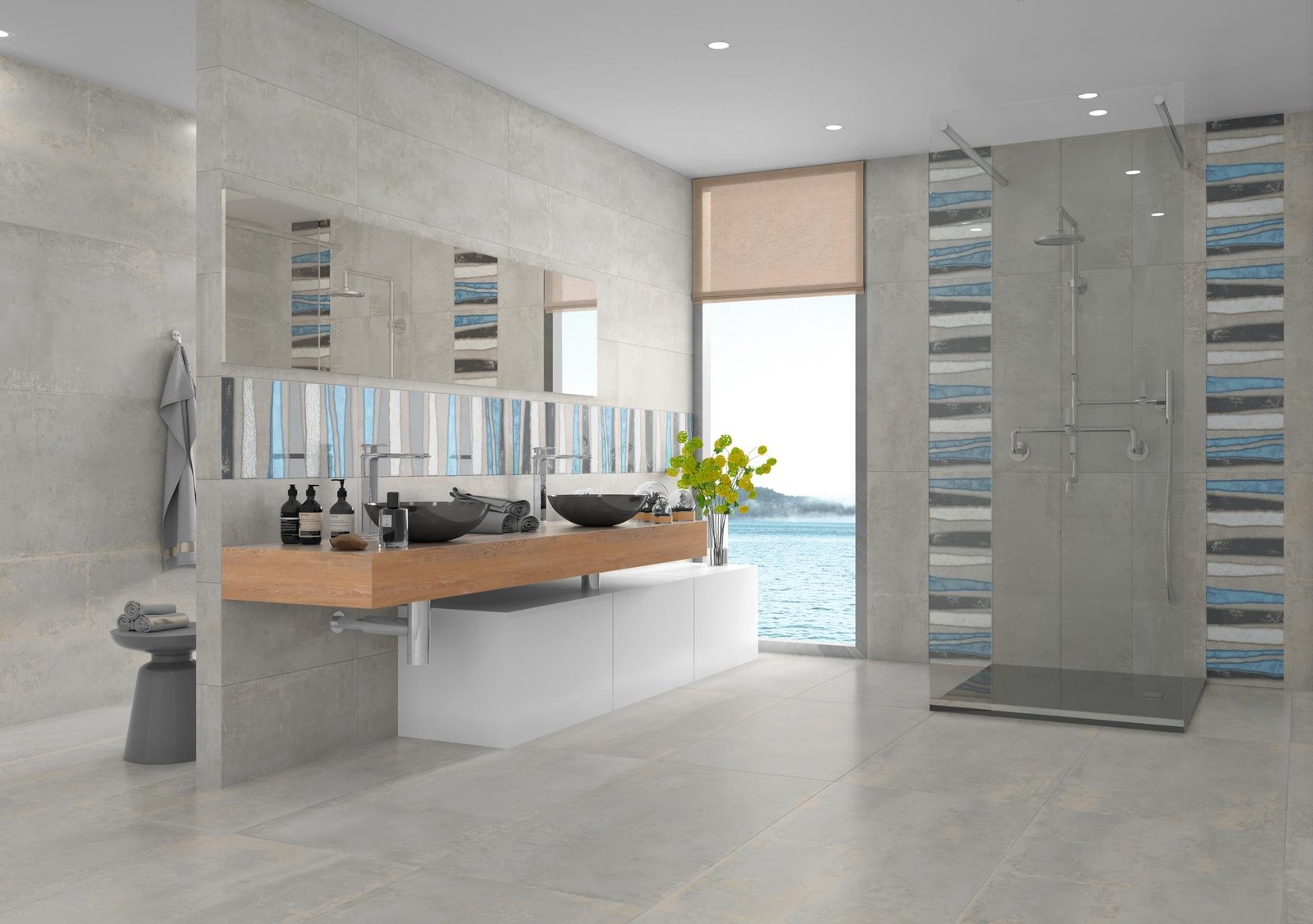 Mirrored glass tiles Pakistan luxury
