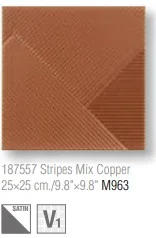 Stripes mix copper