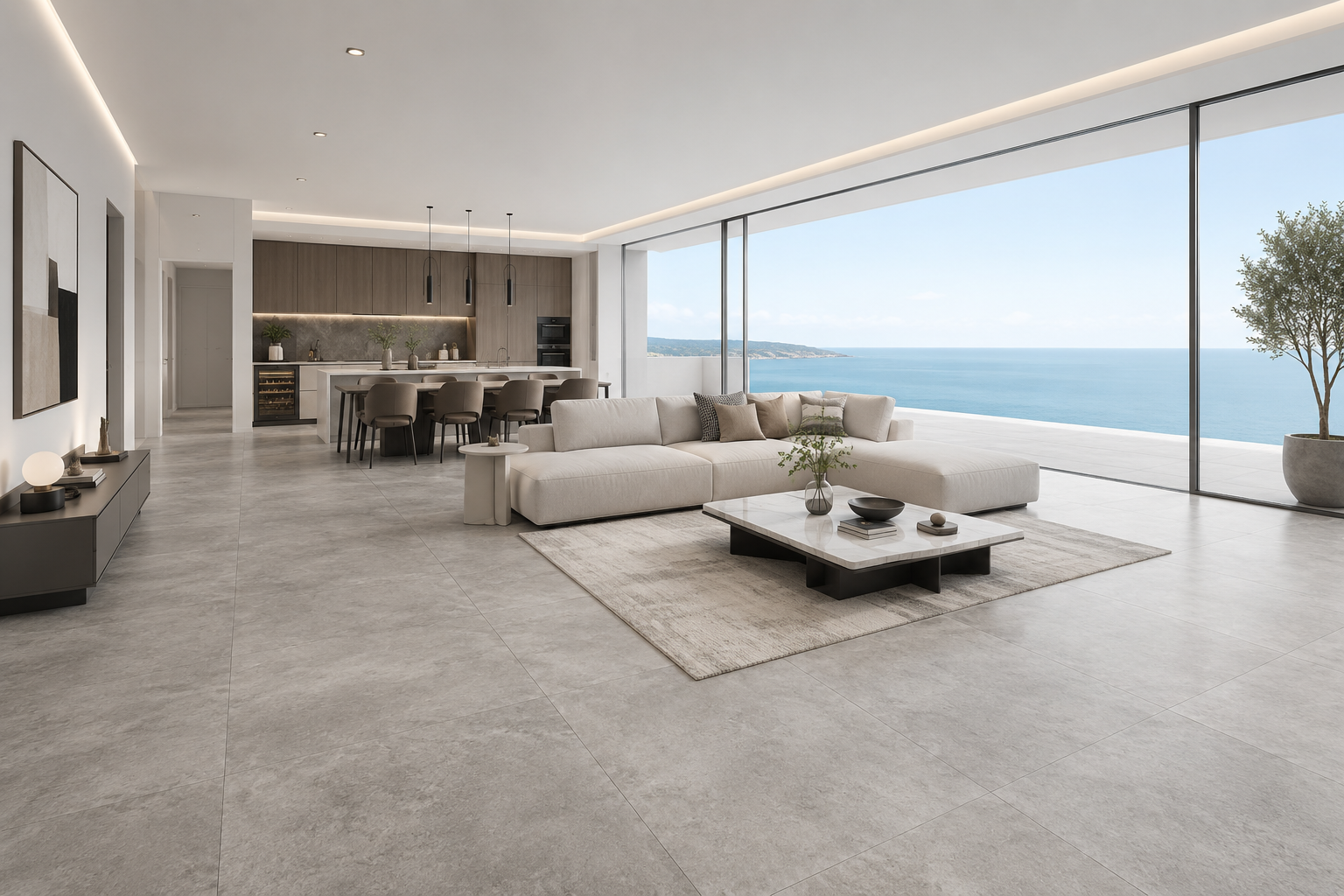 Tribeca Imported Concrete-Look Porcelain Tiles in Pakistan