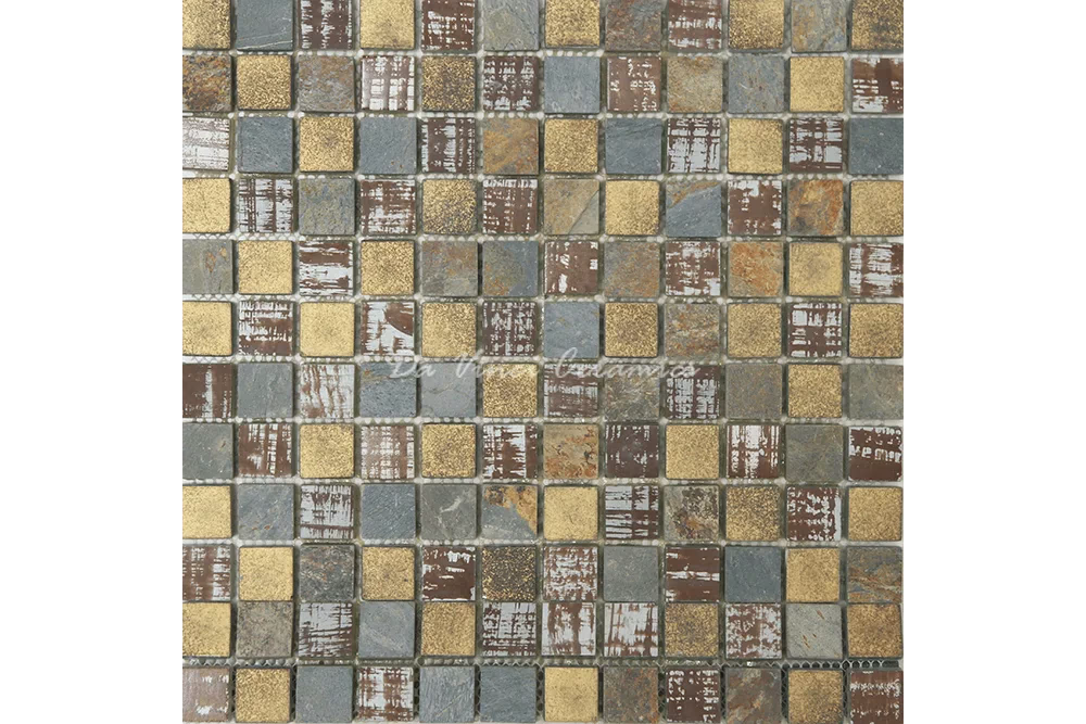 High-grade imported glass mosaic tiles for kitchen backsplash in Lahore home